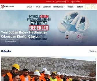 Sivas.gov.tr(Sivas Valili) Screenshot