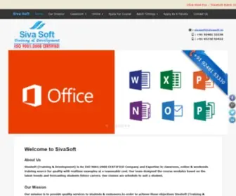 Sivasoft.in(EXPERTS IN REALTIME ORIENTED TRAINING) Screenshot