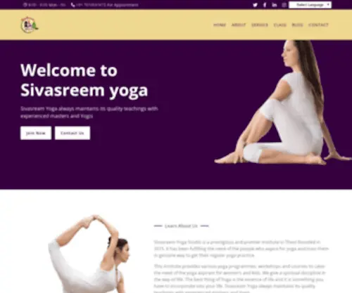 Sivasreemyoga.com(Sivasreem) Screenshot