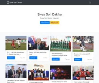 Sivassondakika.com(Sivas Son Dakika) Screenshot