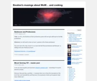 Sivation.blog(And cooking) Screenshot