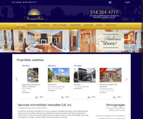 Siversailles.com(Services Immobiliers Versailles D.B) Screenshot