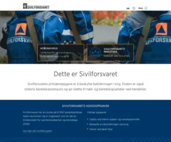 Sivilforsvaret.no(Dette er Sivilforsvaret) Screenshot