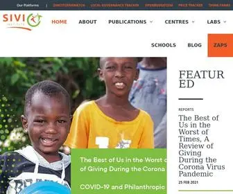 Sivioinstitute.org(The official homepage for SIVIO Institute) Screenshot