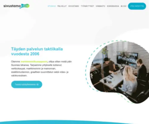 Sivustamo.fi(Täyden palvelun taktiikalla vuodesta 2006) Screenshot