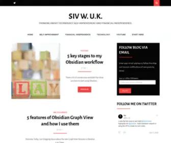 SivWuk.com(My bog is about helping people develop their own personal workflows and systems) Screenshot