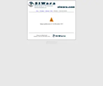 Siwara.com(Inicio :: Sistemas y Servicios Informáticos Wara) Screenshot