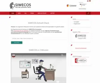 Siwecos.de(Webseiten Sicherheitscheck online für KMU) Screenshot
