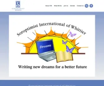 Siwhittier.org(Soroptimist International of Whittier) Screenshot