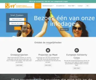 Siw.nl(SIW Internationale Vrijwilligersprojecten) Screenshot