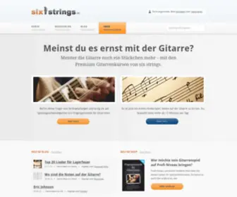 Six-Strings.de(Online Gitarre spielen lernen) Screenshot