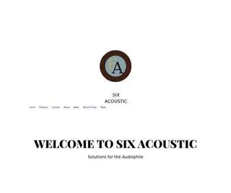 Sixacoustic.com(Six Acoustic) Screenshot