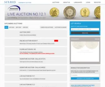 Sixbid.com(Numismatic Auctions) Screenshot