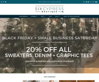 Sixcypressboutique.com(Six Cypress Boutique) Screenshot