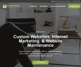 SixDaysmedia.com(Professional Web Design Company) Screenshot