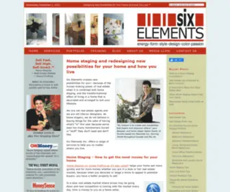Sixelements.com(Six Elements Home Staging) Screenshot