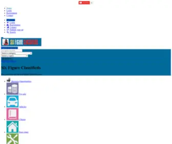 Sixfigureclassifieds.com(Post affiliate offers) Screenshot
