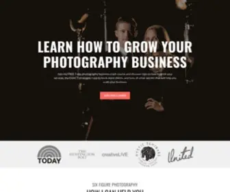 Sixfigurephotography.com(Learn Photography Marketing) Screenshot