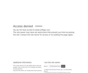 Sixflags.com(Six Flags) Screenshot