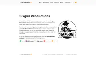 Sixgun.org(Sixgun Productions) Screenshot
