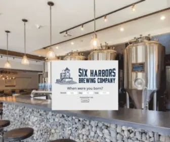 Sixharborsbrewingcompany.com(Six Harbors Brewery) Screenshot