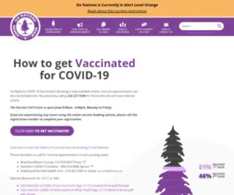 Sixnationscovid19.ca(Six Nations) Screenshot