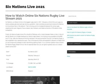 Sixnationslive.com(How to Watch Online Six Nations Rugby Live Stream 2021) Screenshot