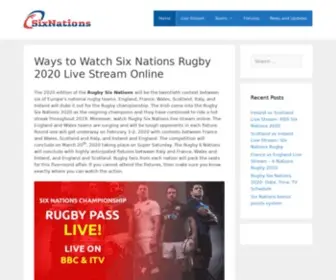 Sixnationsupdates.com(How to Watch Rugby Six Nations Live Stream 2021 Online) Screenshot