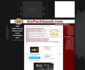 Sixpackspeak.com(Mississippi state) Screenshot