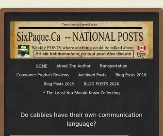 Sixpaque.ca(My Blog) Screenshot