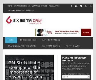 Sixsigmadaily.com(Six Sigma Daily) Screenshot