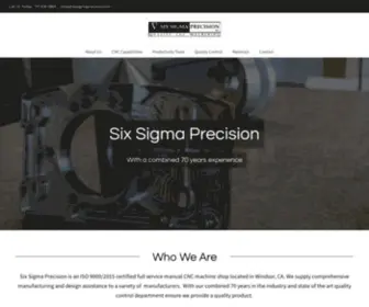 Sixsigmaprecision.com(Precision CNC Machining) Screenshot