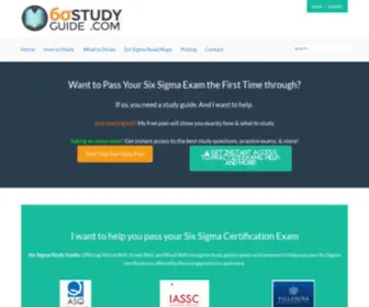 Sixsigmastudyguide.com(Six Sigma Study Guide) Screenshot