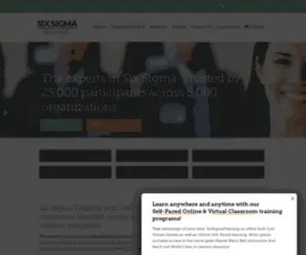 Sixsigmatraining.us(Six Sigma Training and 6 Sigma Certification) Screenshot