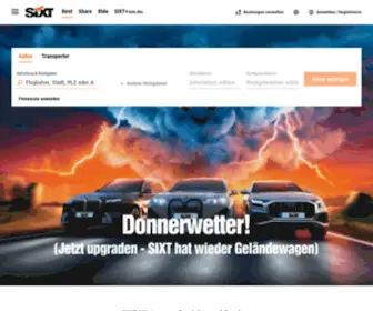 Sixt.de(SIXT Autovermietung) Screenshot