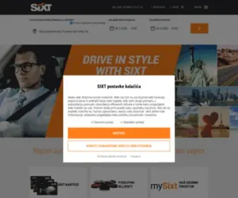 Sixt.hr(Sixt rent a car) Screenshot