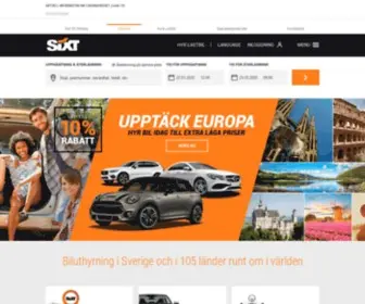 Sixt.se(Biluthyrning i Sverige) Screenshot