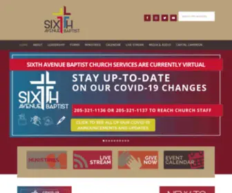 Sixthavebaptist.com(Rev) Screenshot