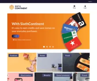 Sixthcontinent.com(Sixthmarket) Screenshot