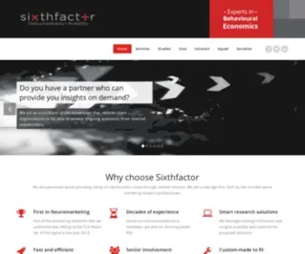 Sixthfactor.com(Market research companies in uae) Screenshot