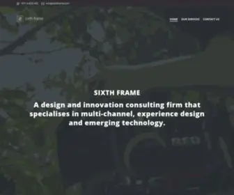 Sixthframe.com(We create reasons for people to love Brands We believe communication) Screenshot