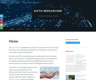 Sixthresearcher.com(Another Bioinformatics website) Screenshot