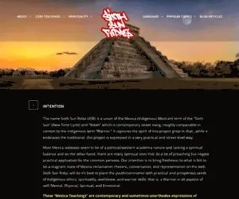 Sixthsunridaz.com(Mexica Telpochcalli) Screenshot