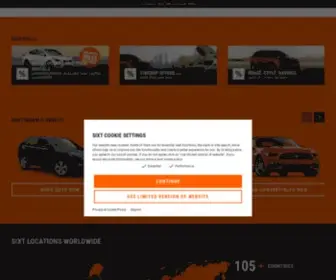 Sixti.com(SIXT rent a car) Screenshot