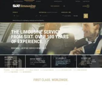 Sixtlimousine.com(Premium limousine service worldwide from Sixt) Screenshot