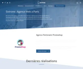 Sixtrone.com(Agence Web Paris) Screenshot