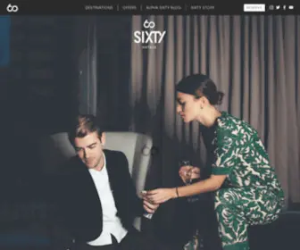 Sixtyhotels.com(Craft your travel experience and never compromise with SIXTY Hotels) Screenshot