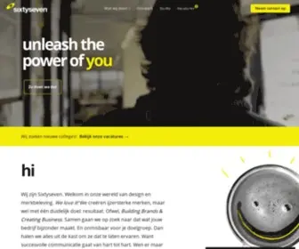 Sixtyseven.com(Communicatiebureau voor design en (online)) Screenshot