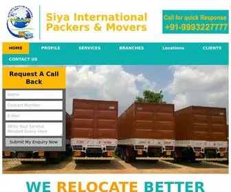 Siyapackers.in(Top 10 packers and movers in India) Screenshot