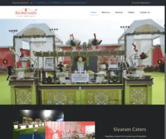 Siyaramcaters.com(Rajasthan) Screenshot